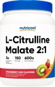 Nutricost L- Citrullin Malat 2: 1 (600 Bedste) (Jordbær Kiwi)