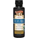 Barlean 's Organic Lignan Flaxseed Oil Liquid Supplement fra kold presset hør frø, 7,230 mg ALA Omega-3 fedtsyrer til hud og hår pleje, Vegan & Gluten Free, 8 oz
