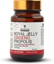 Bee og You Royal Jelly med Ginseng Tablet, Propolis Extract, 60ct, 100% Natural Superfood, Ultra Pure, immunforsvar supplement, Antioxidanter, Keto, Paleo, Gluten- Free