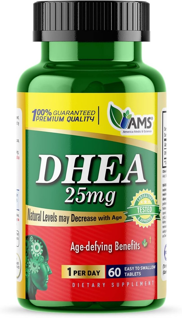 America Medic & Science DHEA 25 mg (60 tabletter)