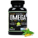 Hør Seed Oil - Omega 3 Super Blend med DPA, EPA, DHA, ALA og GLA med fisk, bor og økologisk hør Seed Oil - Over 2.400 Milligram Styrke - Gluten Free - Made in The USA - 60 SoftGels