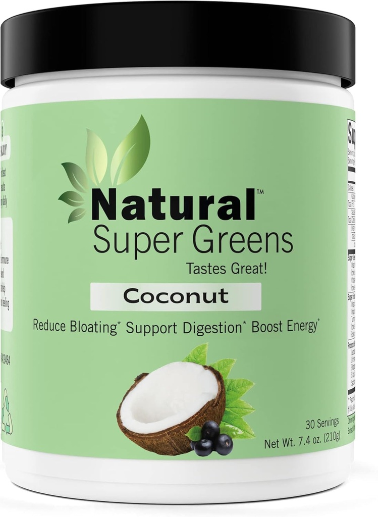 Natural Super Green Powder Organic Medical 124; Grønne Kosttilskud Medical 124; Great Tasting Frugt og Grøntsager Juice & Smoothie Mix Medical 124; Probiotika & fordøjelsesenzymer Medical 124; Green Superfood Spirulina & Chlorella (kokos)
