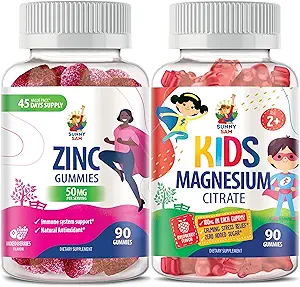 SUNNY SAM Zinkgummier til voksne & Magnesium gummier til børn og voksne - 100 mg - Rolig Magnesiumtykkere