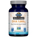 Livets have Dr. Formuleret DHA 1.000mg Fish Oil - Lemon, En gang Daily 1000mg DHA + DPA i triglycerid form, Enkelt kilde Omega 3 Supplement til Ultimate Eye, Brain & Heart Health, 30 Softgels