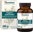 Himalaya Organic Shatavari - fremmer Hormonbalance for kvinder og menstruation Cramp Relief - USDA Organic, Vegan, Gluten Free, 1300 mg, 60 Caplets
