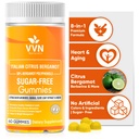 2900mg Citrus Bergamot Blend 25: 1 Extract Gummies (Italy Sourced & Manufactured in USA) for immunsystemet Support & Sund Aging med Guggul, Pine Bark & Mere; Sugar- Free, 60 ct.