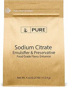 Pure Original Ingredients Sodium Citrate (4 oz) Preservative & Emulsifier for Molecular Gastronomy