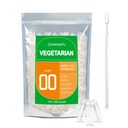 wananfu størrelse 00 Tomme kapsler Vegetarisk (500 Greve) Bundle med Micro Lab Spoon, Clear Fillable Veggie Pill Kapsler 00 til at lave dine egne kosttilskud