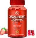 Magnesium Gummies 100mg høj styrke - Fruity Flavors Gummy Bear, Sunde Mineral kosttilskud fremmer muskler, energi og fordøjelse