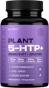 Nootrix Organic Plant 5 HTP+ Supplement | Supports Memory, Mental Focus, Cognitive Health & Energy | Promotes Healthy Mood & Brain Function | Vitamin B6 & L Theanine |60 Capsules