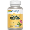 SOLARAY C-vitamin & Echinacea Root Note 124; Sund Immunsystemet Support w / 500 mg VIT C & 300 mg Echinacea Per Capsule