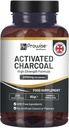 Aktiveret kul kapsler - 200 High Strength Vegan Capsules - 2000mg per servering I Made in The UK af Provise Healthcare
