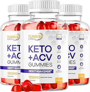 (3 Pack) Turbo Ripped Keto Vægttab ACV Gummies, Turbo Ripped Keto ACV Gummies, Turbo Ripped Gummies, TurboRipped Keto ACV Apple Cider Vinciture Advanced Multivitamin Sund s Gummys, 3 Måneder