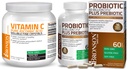 Bronson Probiotisk 50 Millioner CFU + Prebiotic med Apple Polyphenoler & Ananas Frugt Uddrag C-vitamin Pulver Pure Ascorbic Acid Opløselige Fine Non GMO krystaller