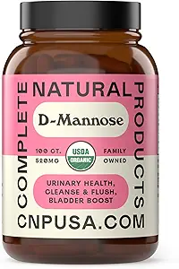 Komplette naturlige produkter Organiske D-Mannose kapsler - Pure D-Mannose piller 100 Tæl for UTI, Bstige, & Urinary Tract Sundhed