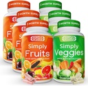 Simply Nature 's Pedge - Pakket med 42 forskellige frugter & grøntsager - 3 måneders forsyning - Lavet med hele fødevarer superfødevarer - med Aloe Vera - 100% Soy Free - 540 kapsler