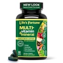 Livets Fortune Multivitamin & Mineral 60 tabletter, Alle naturlige energi kilde leverer hele fødevarer koncentrat, antioxidanter, Aminosyrer, enzymer, trace mineraler & mere