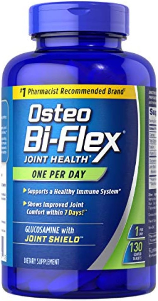 Osteo Bi- Flex Glucosamin med vitamin D, En per dag By Osteo Bi- flex, Joint Health, 130 overtrukne tabletter, 130 Greve