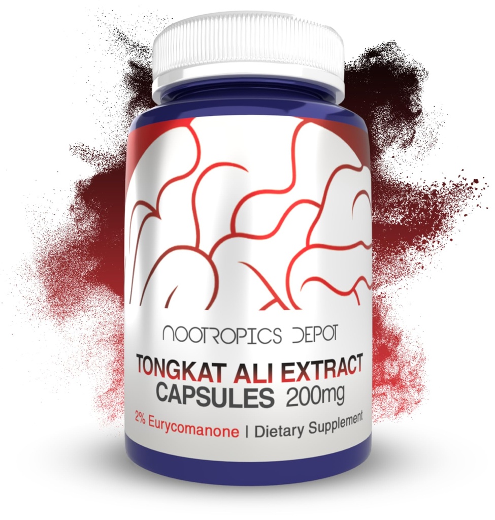 Nootropics Depot Tongkat Ali Extract Kapsler 124; 200mg
