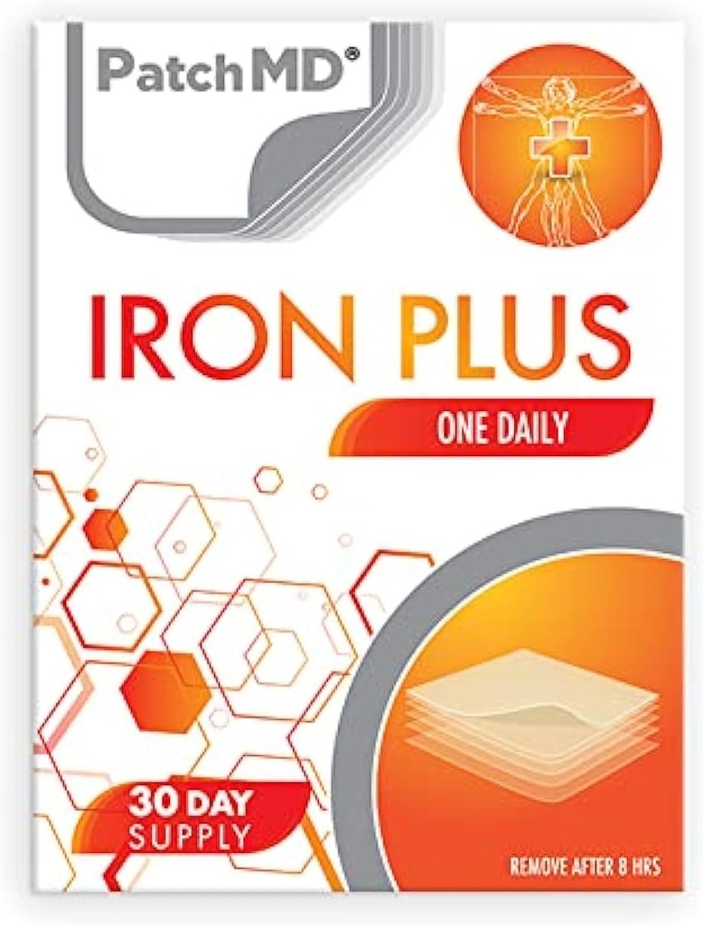 PatchMD – Iron Plus Topical Patches - 30 Days Supply