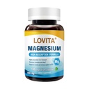 Lovita Triple Magnesium Complex 500 mg, High Absorption and Potency Formel, Glycinate, Citrate & Oxide, Support Sleep, Afslapning, Heart, Nerves & Bone Health, 180 Veganske Kapsler