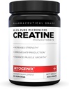 Myogenix Creatin Monohydrat - Pure Creatin Powder for Strength & Endurance - Understøtter ATP produktion & Musklede Styrke - Ingen tilsætningsstoffer - Unflavored (80 Servere)