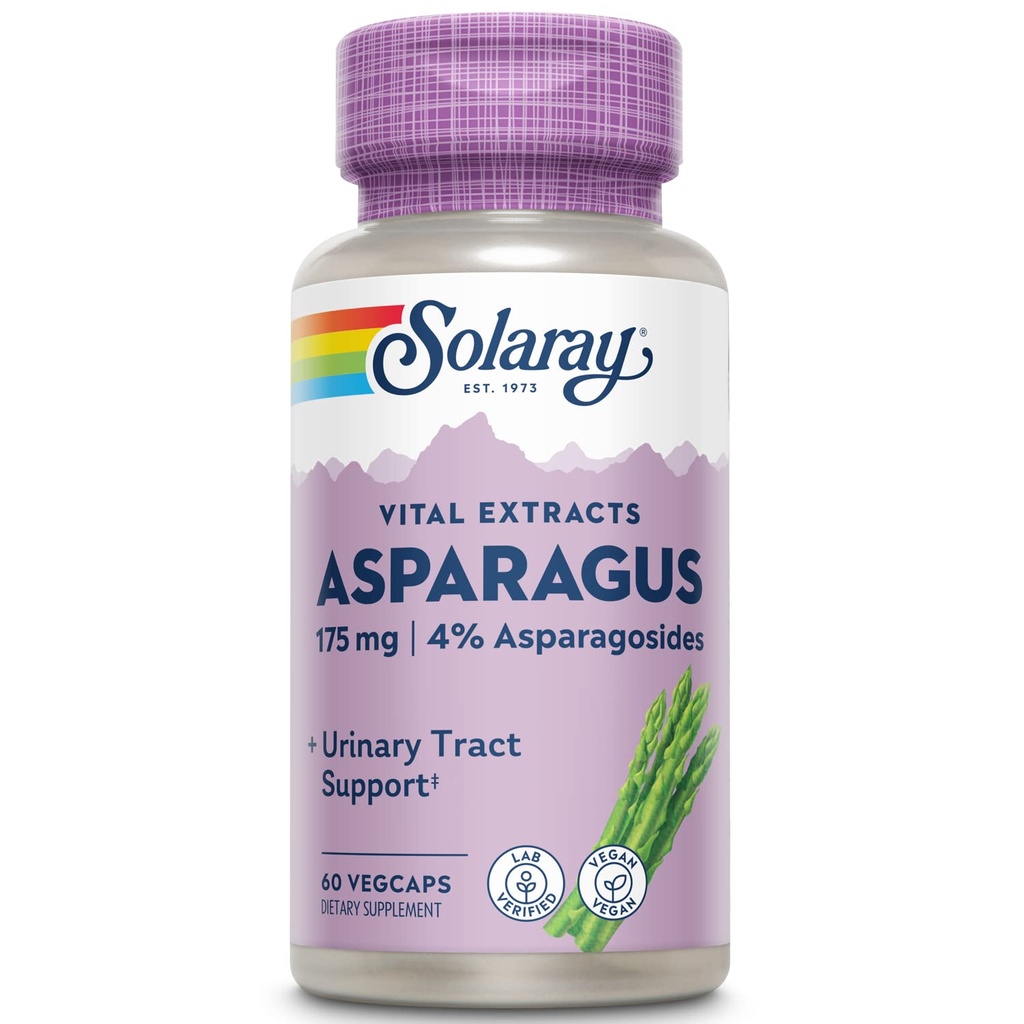 SOLARAY Asparagus Rhizome Extract 175 mg w / hel rodfisk