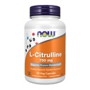 Now Foods Supplements, L- Citrullin 750 mg, Understøtter Protein Metabolisme *, Aminosyre, 90 Veg kapsler