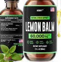 HERBIFY Lemon Balm tinktur - Melissa Officinalis Leaf Liquid Extract - Brain Support and Mood Boost - Lemon Balm Drops til immunforsvar & kognitiv support - 2 Fl oz