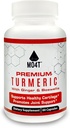 Premium Gurkemeje, Glucosamin, Ginger, Chondroitin Sulfate, Boswellia Extract, MSM, Bioperine, Quercetin & L- Meth - 60 Kapsler