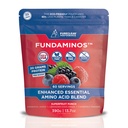 FundAminos EAA + BCAA Amino Acid Powder # 124; Organic, Vegan, Plant- baserede # 124; Komplet essentielle Aminos for hverdagsernæring # 124; Optimeret Protein Supplization # 124; Forfriskende Superfrugt Blend - 60 Servering