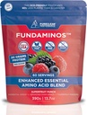 FundAminos EAA + BCAA Amino Acid Powder # 124; Organic, Vegan, Plant- baserede # 124; Komplet essentielle Aminos for hverdagsernæring # 124; Optimeret Protein Supplization # 124; Forfriskende Superfrugt Blend - 60 Servering