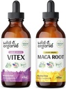 Wild & Organic Vitex Tinktur 4 fl oz & Maca Root Tinktur 4 fl oz