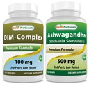Bedste Naturals DIM Supplement 100 mg & Ashwagandha Extract 500 Mg