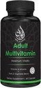 Halal Komplette multivitamin kapsler til voksne mænd og kvinder Note 124; 42 Frugt og grøntsager Blend med jern, zink, CoQ10, folinsyre, og vitamin A, B1, B3, B6, B12, C, D3, E