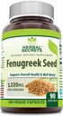 Herbal Secrets Fenugreek Seed 1,220 Mg Supplement Note 124; 180 Veggie Kapsler