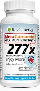 REVGENETICS MetaCurcumin 277x Super Curcumin + TetraHydroCurcumin (60 flydende kapsler)