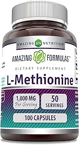 Amazing Formulas L- Methionin Supplement Note 124; 1000 Mg pr Serving