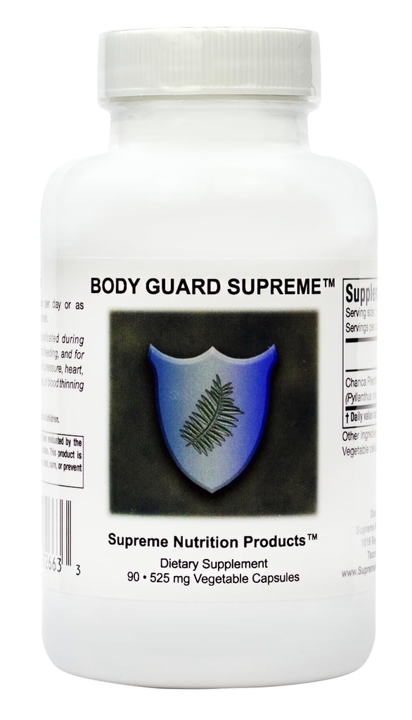 Supreme Nutrition Body Guard Supreme, 90 Pure Chanca Piedra Kapsler