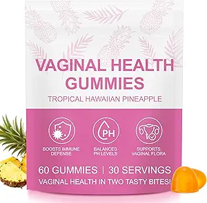 Premium Feminin Balance Gummies, Pineapple Gummies for Women PH, Vital Vaginal Probiotika Kilde Feminin Gummies for Women of All Age