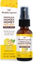 Wedderspoon Propolis and Manuka Honey Throat Spray, Lemon & Ginger, 1 Fl Oz (Pack of 1), Sore Throat Relief, Natural Immune Support