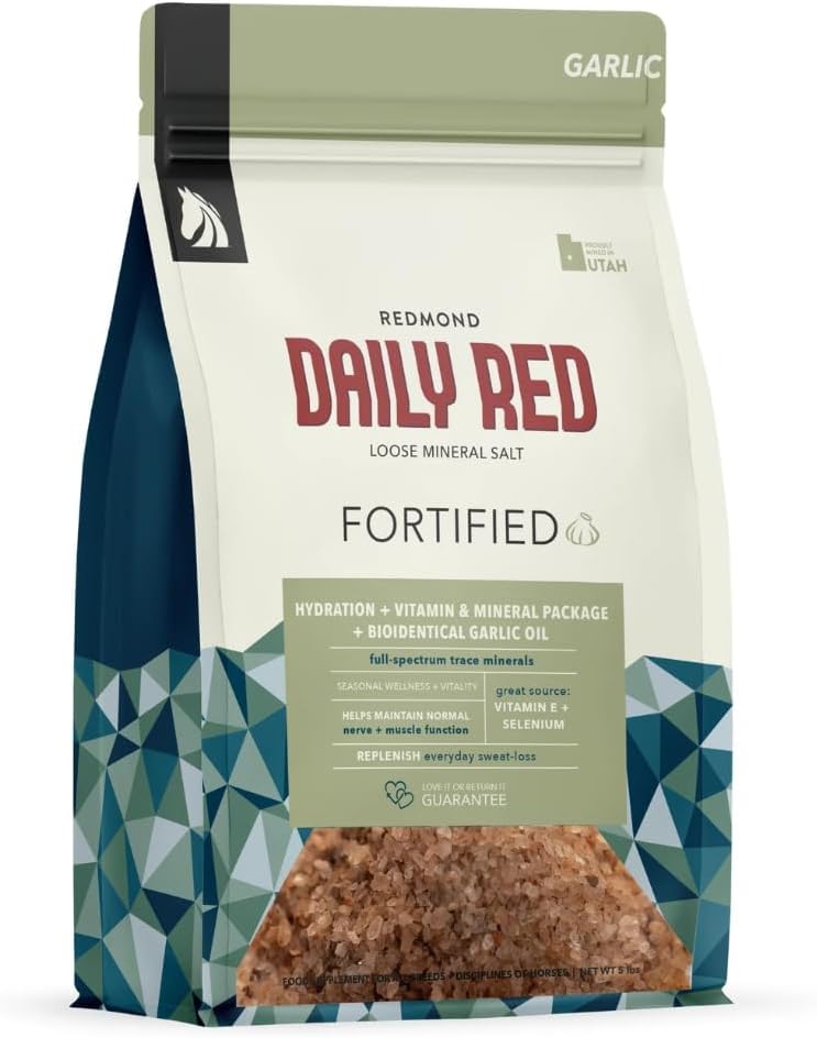 Daglig rød befæstet w / hvidløg - Horse Vitamin & Mineral Supplement 5 LB Pouch
