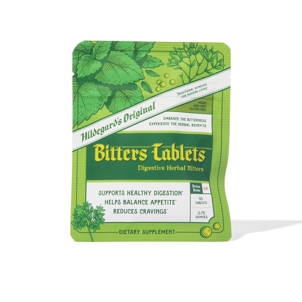 Hildegards originale bitters tabletter: Urtemedicin til fastende støtte, Nyre lever rense Detox & reparation, Heartburn, & fordøjelsestilskud