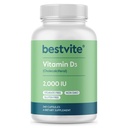 BESTVITE D 2000 IE (240 kapsler) - Ingen stearater - ikke GMO - Gluten fri