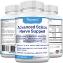 Avanceret Sciatic Nerve Support Relief: Alpha Lipoic Acid Vitamin, Benfotiamin - 12 i 1 Sciatica Kosttilskud - 120 Capsules - 30- 60 Supply - Made in USA