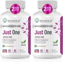 Kun én daglig methyleret multivitamin med methyl B12, Quatrefolisk methylfolfolat, Pure MTHFR supplement til mænd og kvinder uden jern, 2 flasker (60 Vegankapsler), USA- Made