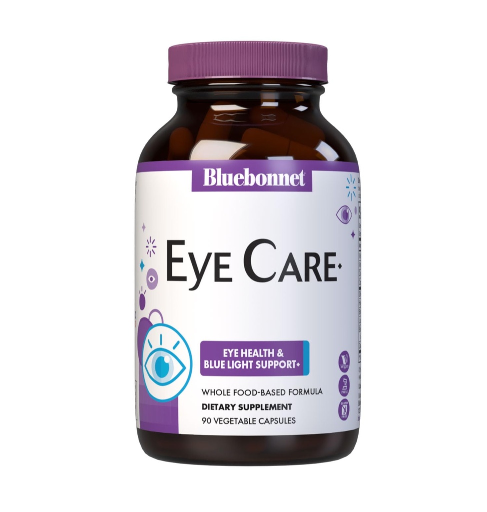 Bluebonnet Nutrition Målrettet valg Eye Care, Understøtter Eye Sundhed og Macular Protection, Gluten & Dairy Free, Kosher- Certified, Vegan, 45 Servering, Light Grey, Macular & Blue, 90 Greve