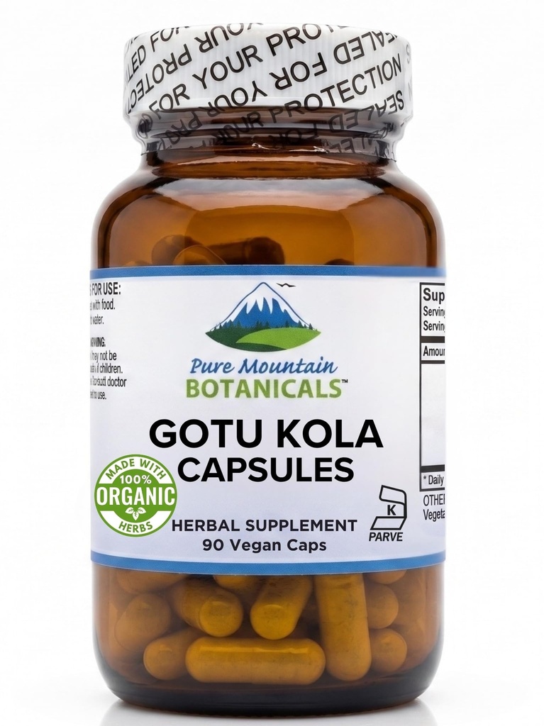 Pure Mountain Botanicals Gotu Kola Kapsler