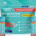Elektrolytpulver Sugar- fri hydrering Pakninger Tropisk Punch HydroMATE 30 sticks
