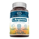 L- Arginin 1000 Mg 120 tabletter Kosttilskud - Understøtter kardiovaskulær sundhed - Understøtter immunsystemet funktioner - fremmer blodcirkulation